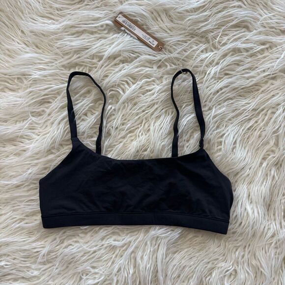SKIMS Other - Skims Fits Everybody Scoop Neck Bralette Onyx Size Small